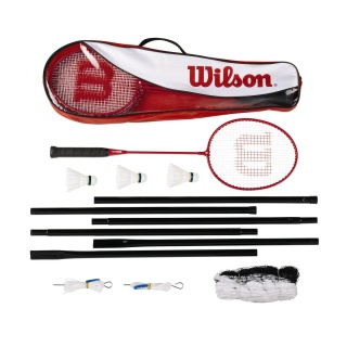 Wilson Zestaw do rekreacji w badmintona Tour (4x rakiety, 3x lotki, 1x siatka, 1x torba)